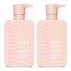 MONDAY HAIRCARE Smooth Shampoo + Conditioner Bathroom Set (2 Count) 12 oz Each For Frizzy, Coarse & Curly Hair Made with Coconut Oil, Shea Butter & Vitamin E 100% Recyclable Bottle Pink view 1