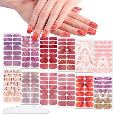 BOWKUAL 500PCS Gel Nails Tips False Nail Tips Full Cover Long Coffin Nails with Box for Nail Design