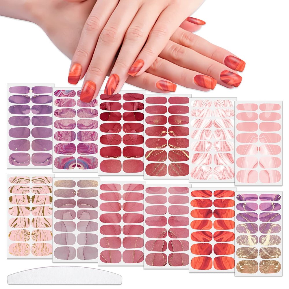 BOWKUAL 500PCS Gel Nails Tips False Nail Tips Full Cover Long Coffin Nails with Box for Nail Design
