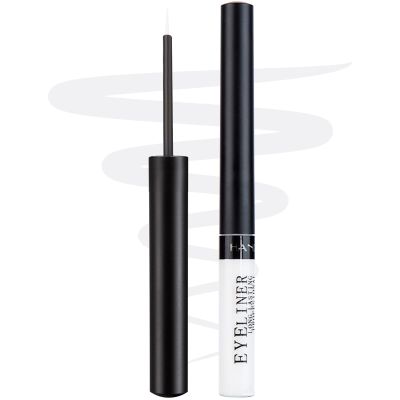 DekRion Liquid Eyeliner, Matte Colored Eyeliners, White Eyeliner, White Black Red Brown Green Purple Waterproof High-pigmented Colorful Eyeliners Eye Makeup,1PC White