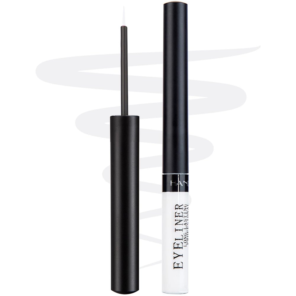 DekRion Liquid Eyeliner, Matte Colored Eyeliners, White Eyeliner, White Black Red Brown Green Purple Waterproof High-pigmented Colorful Eyeliners Eye Makeup,1PC White
