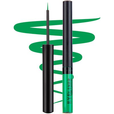 DekRion Liquid Eyeliner, Matte Colored Eyeliners, Green Eyeliner, White Black Red Brown Purple Waterproof High-pigmented Colorful Eyeliners Eye Makeup,1PC Green