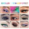 DekRion Liquid Eyeliner, Matte Colored Eyeliners, Green Eyeliner, White Black Red Brown Purple Waterproof High-pigmented Colorful Eyeliners Eye Makeup,1PC Green view 3