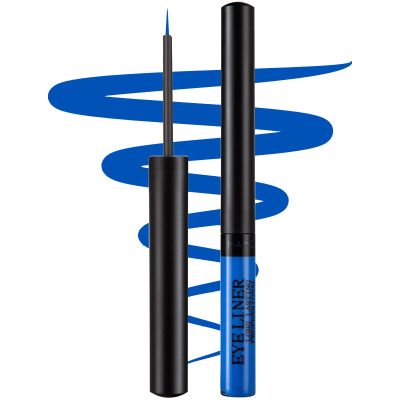 DekRion Liquid Eyeliner, Matte Colored Eyeliners, Blue Eyeliner, White Black Red Brown Green Purple Waterproof High-pigmented Colorful Eyeliners Eye Makeup, 1PC Light-Blue