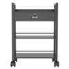 Salon Beauty Cabinet Cart Trolley 2-Layer Rolling Storage Drawer Organizer Wheels Lockable Tool Salon Station Barber Stylist Equipment Makeup Spa Cart (Black-3 Layer) view 1