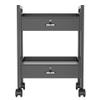 Salon Beauty Cabinet Cart Trolley 2-Layer Rolling Storage Drawer Organizer Wheels Lockable Tool Salon Station Barber Stylist Equipment Makeup Spa Cart (Black-2 Layer) view 1