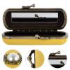 Beaupretty Decorative Lipstick Case Mirror Retro Lipstick Storage Box for Women Compact Design for Travel and Home Use Elegant Pattern view 4