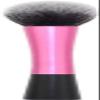NIUBB Makeup Brush Foundation Makeup Brush Aluminum Professional Blush Concealer Honey Powder Trimming Loose Powder Beauty Makeup Tool Cosmetic Products (Color : OneColor) view 1