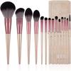 NIUBB 14PCS Makeup Brush Synthetic Hair Brushes Set - Face Powder Blush Foundation Eyeshadow Beauty Makeup Tools (Color : A, Size : 14pcs) view 1