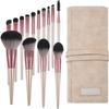 NIUBB 14PCS Makeup Brush Synthetic Hair Brushes Set - Face Powder Blush Foundation Eyeshadow Beauty Makeup Tools (Color : A, Size : 14pcs) view 2