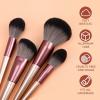 NIUBB 14PCS Makeup Brush Synthetic Hair Brushes Set - Face Powder Blush Foundation Eyeshadow Beauty Makeup Tools (Color : A, Size : 14pcs) view 3