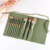 NIUBB Makeup Brushes 10 Count Cosmetics Makeup Brush Sets Professional Foundations Pressed Powder Contours Eyeshadow Bags Facial Kits Cosmetics (Color : Green, Size : 10pcs) view 4