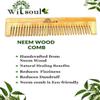 WITSOUL Neem Wood Comb/Anti-Dandruff Comb For Men And Women/Brown color/ (SET OF 4) view 4