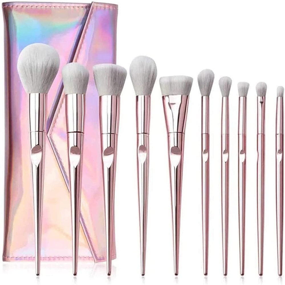 NIUBB Makeup Brush 10 Pcs Eye Makeup Brushes Set Powder Eye Shadow Eyebrow Brushes Facial Makeup Cosmetic Brush Tools Cosmetic Products (Color : OneColor)