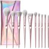 NIUBB Makeup Brush 10 Pcs Eye Makeup Brushes Set Powder Eye Shadow Eyebrow Brushes Facial Makeup Cosmetic Brush Tools Cosmetic Products (Color : OneColor) view 1