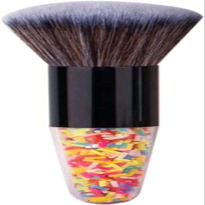 NIUBB Professional Candy Color Fluffy Powder Blush Brush Chubby Portable Seamless Cosmetic Beauty Tool for Makeup (Color : A)