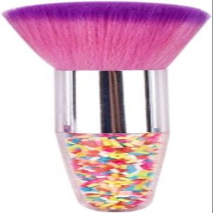 NIUBB Professional Candy Color Fluffy Powder Blush Brush Chubby Portable Seamless Cosmetic Beauty Tool for Makeup (Color : F)