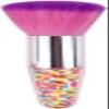 NIUBB Professional Candy Color Fluffy Powder Blush Brush Chubby Portable Seamless Cosmetic Beauty Tool for Makeup (Color : F) view 1