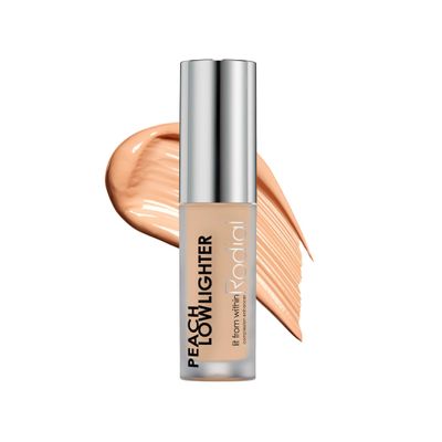 Rodial Peach Lowlighter Travel Size 0.05 fl oz Mini Hydrating Under Eye Brightener & Peach Color Corrector With Hyaluronic Acid, Vitamin E & Caffeine for Soft, Natural Radiance