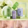 2 Pcs Green Tea Mask Stick for Face,10 Minutes Blackhead Remover with Green Tea Extract, Moisturizing Face mask, Green Mask Stick for Face Moisturizing (GREEN AND PURPLE) view 2
