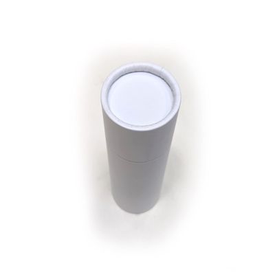 Empty Cardboard Deodorant Containers - 2.5 oz Push-up style, top-fill, reusable and biodegradable (15-Pack, White)