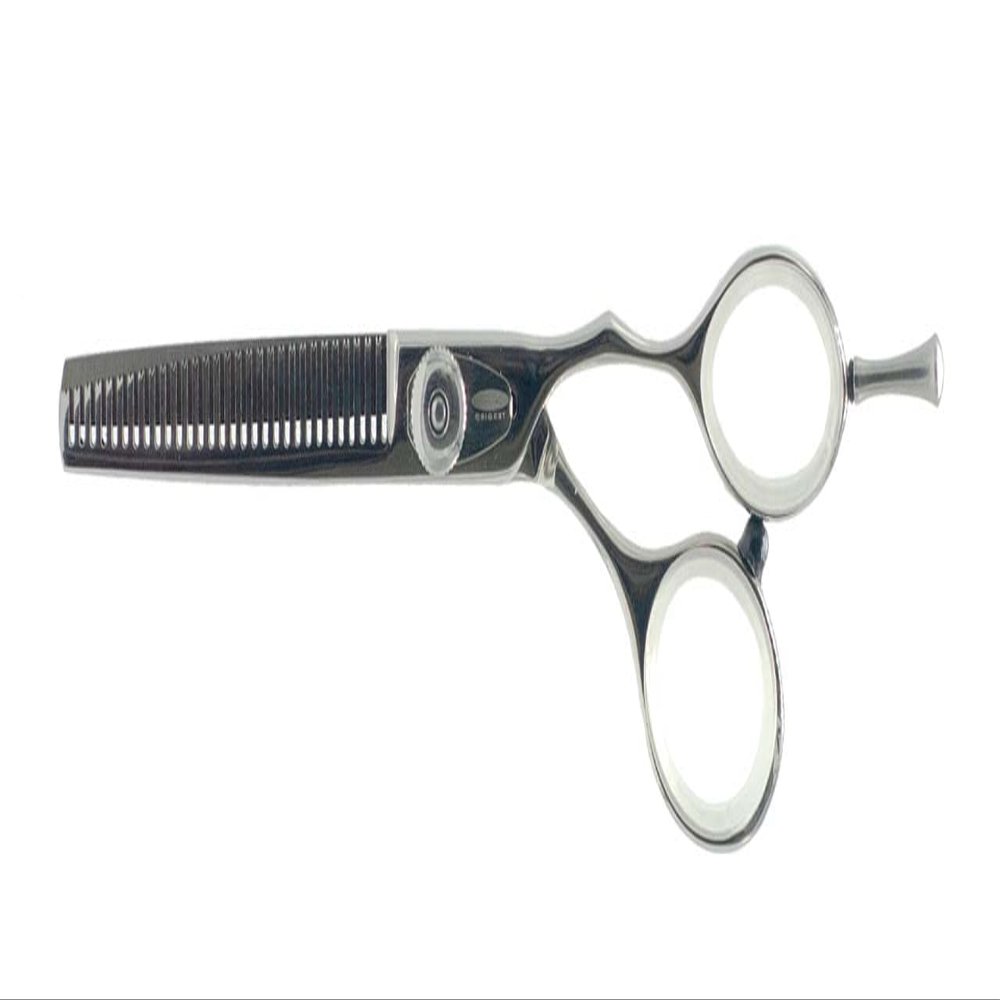 Cricket Logo Gold Series Pro 30T Hair Cutting Scissors Thinning Shears for Professional Stylist Barber, Texturizing, Removing Bulk, Stainless Steel, Convex Edge