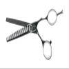 Cricket Logo Gold Series Pro 30T Hair Cutting Scissors Thinning Shears for Professional Stylist Barber, Texturizing, Removing Bulk, Stainless Steel, Convex Edge view 2