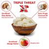 Plant Guru Triple Threat Body Butter 3 lbs. Bulk - Blend of Shea, Mango & Coconut Oil - 100% Pure Natural Raw Unrefined Moisturizer For Dry Skin, Face And Hair. Great For Lip Balm and Soap Making view 2