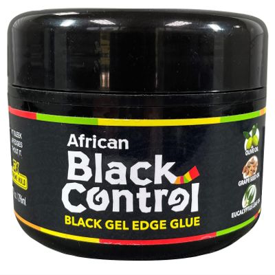 African Black Control Black Gel Edge Glue - 10 fl oz (Pack of 1)