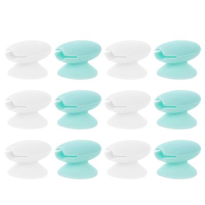 FOMIYES 12pcs Silicone Lip Brush Covers Protective Caps for Lip Makeup Easy to Compact Design