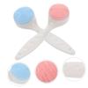 FOMIYES 2pcs Face Brush Manual Cleansing Pad Non- Handle Gentle Exfoliating and Massage for All Skin Types Random Color for Men and view 4