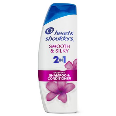 Head and Shoulders 2 in 1 Dandruff Shampoo and Conditioner, Anti-Dandruff Treatment, Smooth and Silky for Daily Use, Paraben Free, 12.5 oz