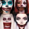 10PCS Halloween Clown Horror Mouth Tattoo_Stickers Waterproof Temporary Tattoos_Face Decals Halloween Face Makeup Party Cosplay Prank Props view 3