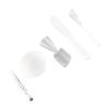 DIY Mask Tool, Face Mask Mixing Bowl Set, Silicone Brush Soft Brush Mixing Bowl Spatula Measuring Cup Set, 5 IN 1 Face Mask Tool Kit for DIY Clay Mask view 4