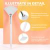 Soft 'N Style Taklon Fan Mask Brush Acid Applicator for Glycolic Peel/Masques (2, white) view 3