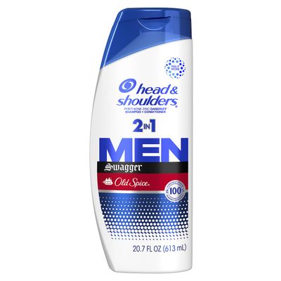 Head and Shoulders Mens 2 in 1 Dandruff Shampoo and Conditioner, Anti-Dandruff Treatment, Old Spice Swagger for Daily Use, Paraben Free, 20.7 oz