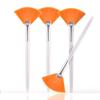 Soft 'N Style Taklon Fan Mask Brush Acid Applicator for Glycolic Peel/Masques (4, Yellow) view 1