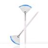 Soft 'N Style Taklon Fan Mask Brush Acid Applicator for Glycolic Peel/Masques (2, white/blue) view 1