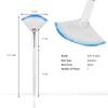 Soft 'N Style Taklon Fan Mask Brush Acid Applicator for Glycolic Peel/Masques (2, white/blue) view 2