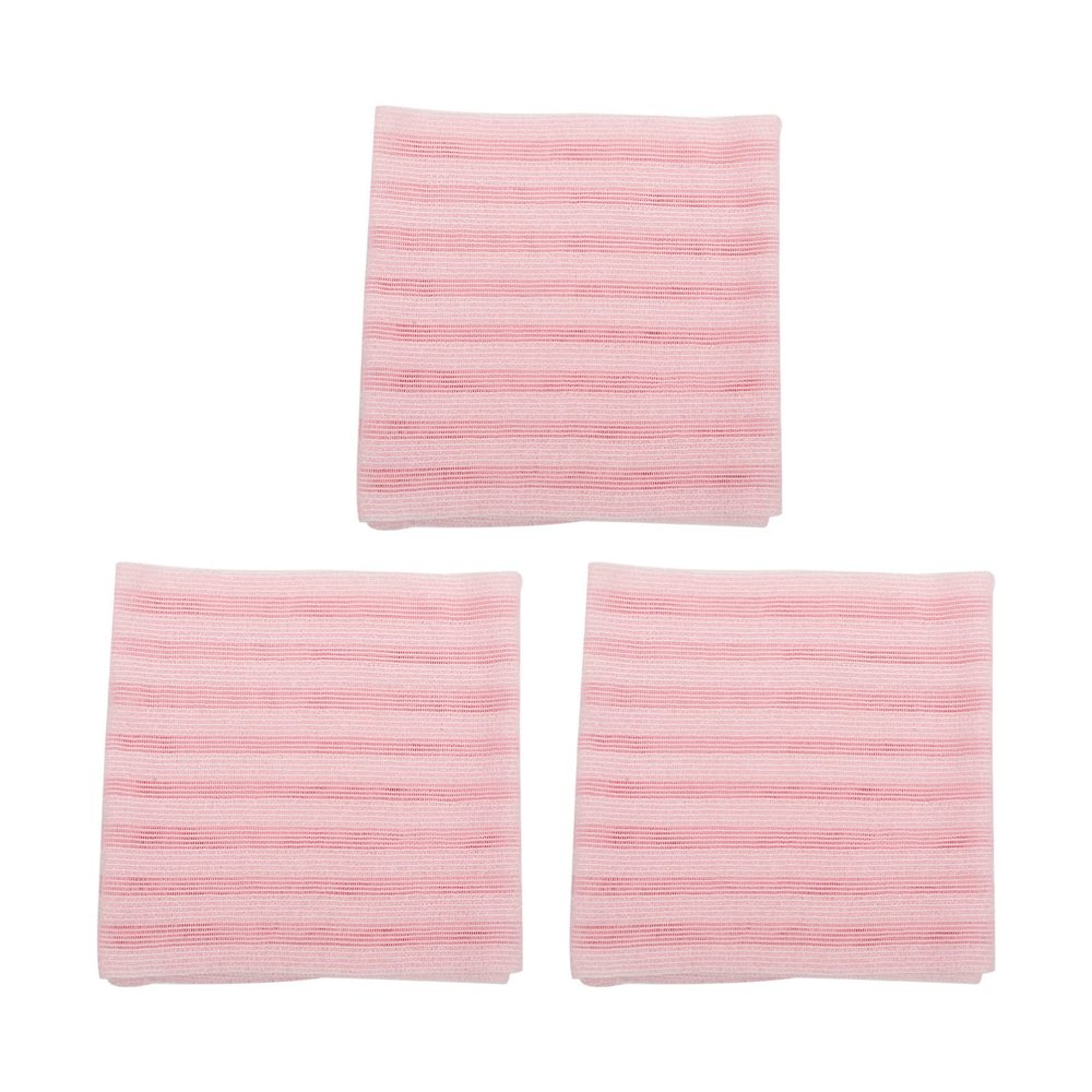 minkissy 3pcs Exfoliating Back Scrubbers Double-Sided Bath Towels for Deep Cleaning Body Strip Design for Skin-Friendly Material for Daily Use