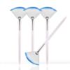 Soft 'N Style Taklon Fan Mask Brush Acid Applicator for Glycolic Peel/Masques (4, white/blue) view 1
