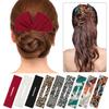 3 PCS Hair Bun Maker Deft Bun for Hair Styling, Hair Donut Bun Maker Flexible Reusable French Twist Hair Bun Lazy Hair Curler Donut Hair Bun Hair Accessories for Women Girls (Flower-Printed) view 3