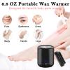 Podoy Mini Wax Pot Warmer for Hair Removal, Small Portable Travel Wax Melt Heater Machine Digital Display for SPA Salon Brow Body Nose Upper Lip Hair Waxing with 100 Waxing Sticks view 2