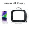 ANRUI TSA Approved Toiletry Bag, 5 Pcs TSA Clear Travel Bags With Handle Strap, Makeup Bag for Liquids, Toiletries, Cosmetics, Gifts for Women and Men, Darkblue view 2