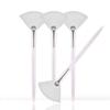 Soft 'N Style Taklon Fan Mask Brush Acid Applicator for Glycolic Peel/Masques (4, white) view 1
