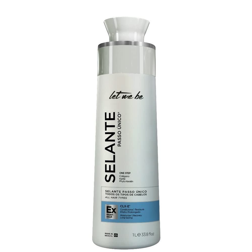 Let Me Be One Step Sealant 1L  Volume Reducer with Tinting Effect, Formaldehyde-Free Smoothing Treatment with Collagen & Phytokeratin  4-in-1 Hair Care from Brazil