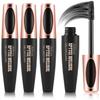 4D Silk Fiber Lash Mascara Extension - Voluminous Fiber Mascara - Waterproof & Smudge-Proof - Long-Lasting, No Flaking, No Clumping - All Day Exquisitely Full (3 Packs) view 1