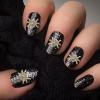 Nail Art Spider Charm Nails Charms Spider Nail Charms 100 Pcs 3D Spider Nail Art Rhinestone Nail Jewelry for Halloween DIY Craft Decoration Golden 3d Nail Charms view 3
