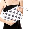 Fokongna Heart Wet Bag, For Swimsuit Travel Makeup Wet Bags for Trave Waterproof Large Capacity for Women Girls Mom Sister Friends Boho Heart Gifts Black view 2