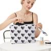 Fokongna Heart Wet Bag, For Swimsuit Travel Makeup Wet Bags for Trave Waterproof Large Capacity for Women Girls Mom Sister Friends Boho Heart Gifts Black view 3